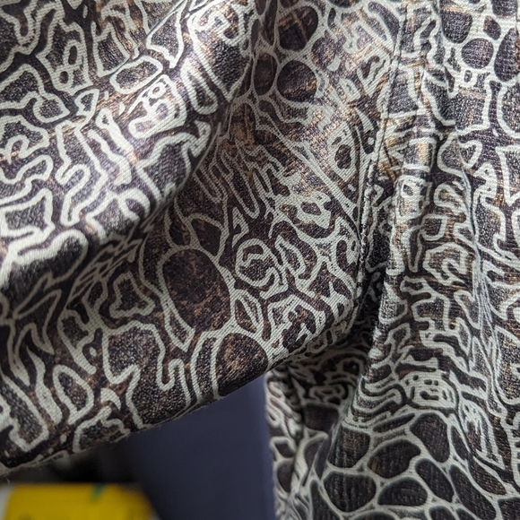 Ruby Road Snake Print Button Front Jacket Sz 14P - Picture 5 of 12